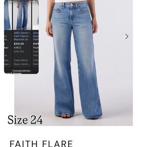 AMO Light Blue Wide Leg Jeans